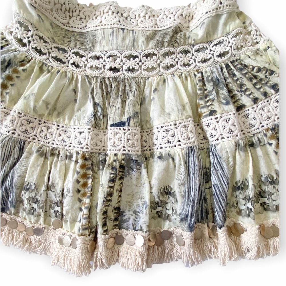 Camilla Printed Embellished Mini Skirt, Size M - Picture 13 of 16